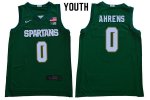 Youth Michigan State Spartans NCAA #0 Kyle Ahrens Green Authentic Nike 2019-20 Stitched College Basketball Jersey JN32G32VY